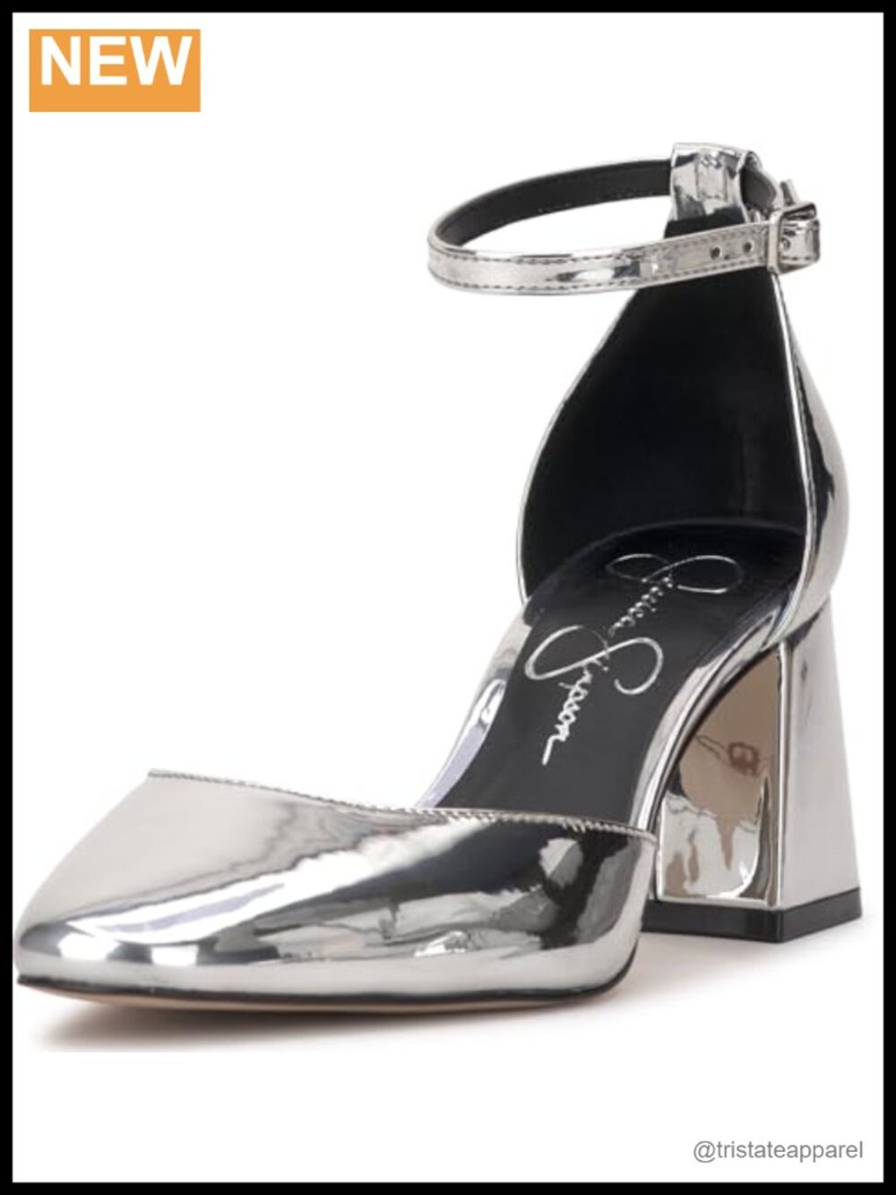 Suede Ankle Strap Block Heel Pump Almond Toe Formal Dress Shoe